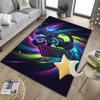 Neon Game Over Kunst Büro Teppich Stuhlunterlage, Spielteppich, Geeignet für Eingangsbereich, Schlafzimmer, Wohnzimmer, Schreibtisch, Weihnachtsgeschenk