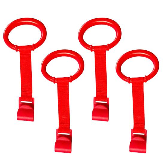 1/2/4/6/8Pcs Baby Pull-Up Ring Toddlers Walking Helper Practice Exercises Assistant Tool Stand-Up