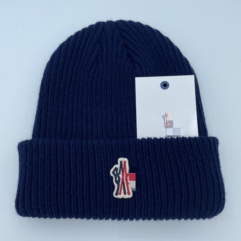 Casual Knitted Hat Fall Winter Unisex Acrylic Warm Windproof Outdoor Beanie