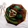 Golden Clown Art Print: Vintage Circus DecorUmbrella, Portable 3-Fold Compact Umbrella,Christmas Gift ES391