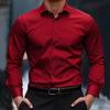 Camisa de Negocios de Manga Larga para Hombre sin Planchar - Antiarrugas y Ropa Casual de Verano