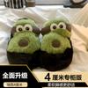 Winter Mao Mao slippers women's versatile fashion cute big-eyed dog indoor home can wear one-word slippers women