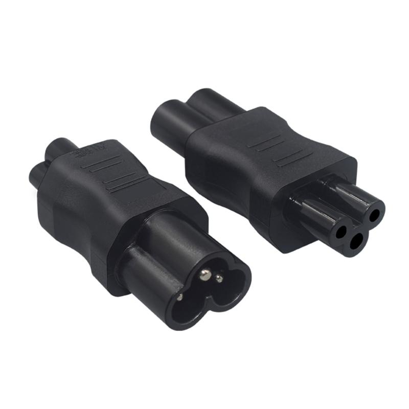 IEC320 C6 to IEC320 C5 Power Male to Female Socket Adapter Computer Power Supply Plugs Connectors for Laptop