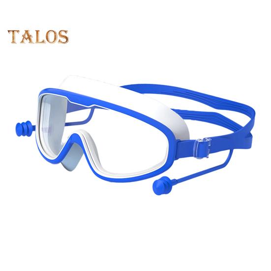 

Очки для плавания для взрослых, противотуманные, с большой оправой, очки для плавания с высоким разрешением и широким обзором для мужчин и женщин синий/белый