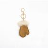 Snow Pu Leather Pendant Fluffy Winter Plush Keyring Fashion Bag Pendant  Gifts