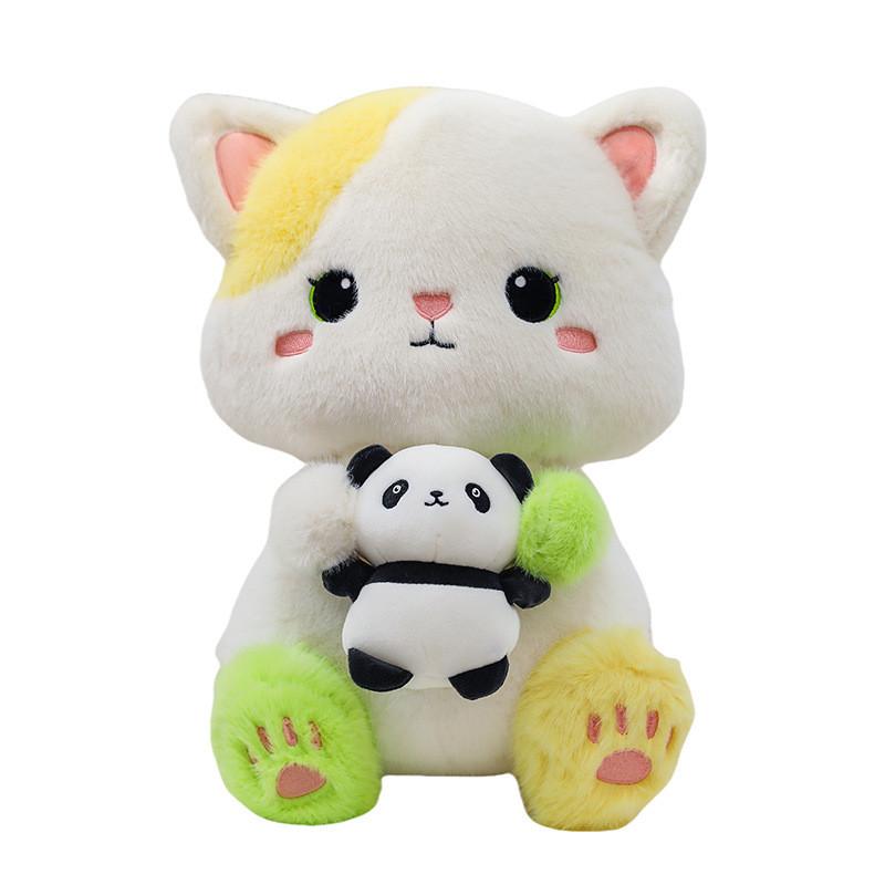 Cat Panda And Plush Toy Cute Cartoon Girl Child Bedroom Decoration Doll Scene