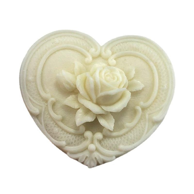 Silikonowa Forma Róża Serce Wosk Topiony Polimer Aromaterapia Tworzenie Ręcznie Robione Cupcake Galaretka Forma Akcesoria Dekoracyjne