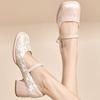 Square Toe With Medium Heels Mary Jane Shoes for Women Spring Elegant Dress Woman Pumps Lastest Fashion Popular 39 Footwear Sale