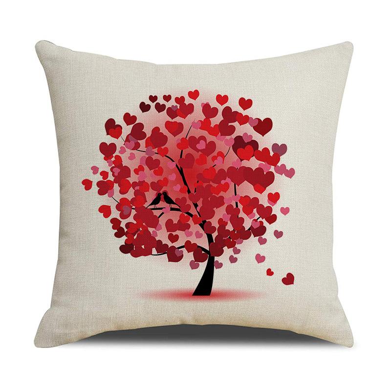 Wish Money Tree Simple Pillow Cover Home Car Bedside Bedroom Decorative Pillow Cushion