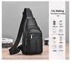 Gentleman's Genuine Leather Crossbody Chest Bag - 2023 Fashion Single Shoulder Backpack