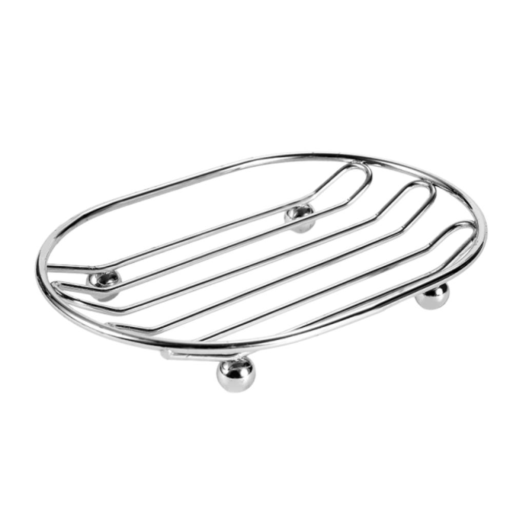 Anti-rust Metal Soap Dish Creative Soap Filter Rack Soap Organizer Soap Drain Plate  Household Style A