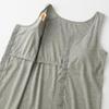 Gunze SELfEAR CI4058N New Gray Size Front Easy to Put On and Take Off Tank Top Women's Moch, LL, Opening, Padded,
