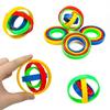 12/6PCS Infinite Flip Fidget Toy Finger Gyro For ADHD Autism Anxiety Kids Carnival Prizes Birthday Party Favors Gifts