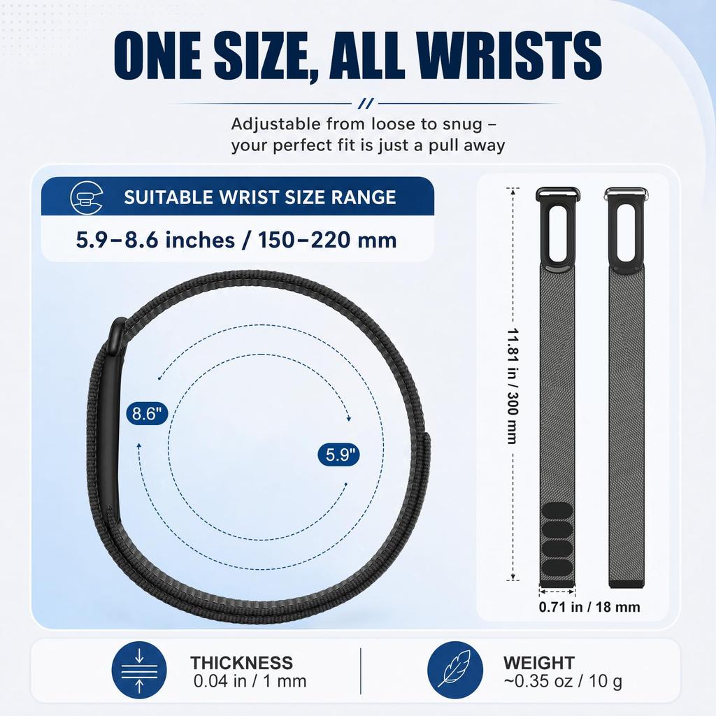 Nylon Loop Strap for Google Fitbit Air Watch Braided Sports Breathable Wristband Bracelet Correa Fitbit Air Band Accessories 3