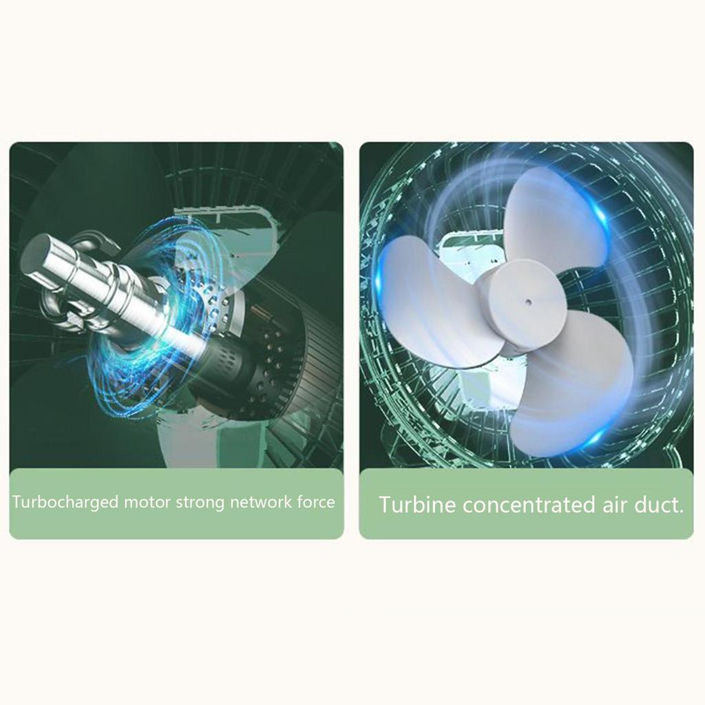 Desk Fans Small Quiet Portable Personal Fan Desktop Cooling Rechargeable Cool Gadgets With Night Light 3 Speeds Wall Mount For