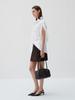 Beleudemaleu Italian Suede Ver Skirt_Dark Brown