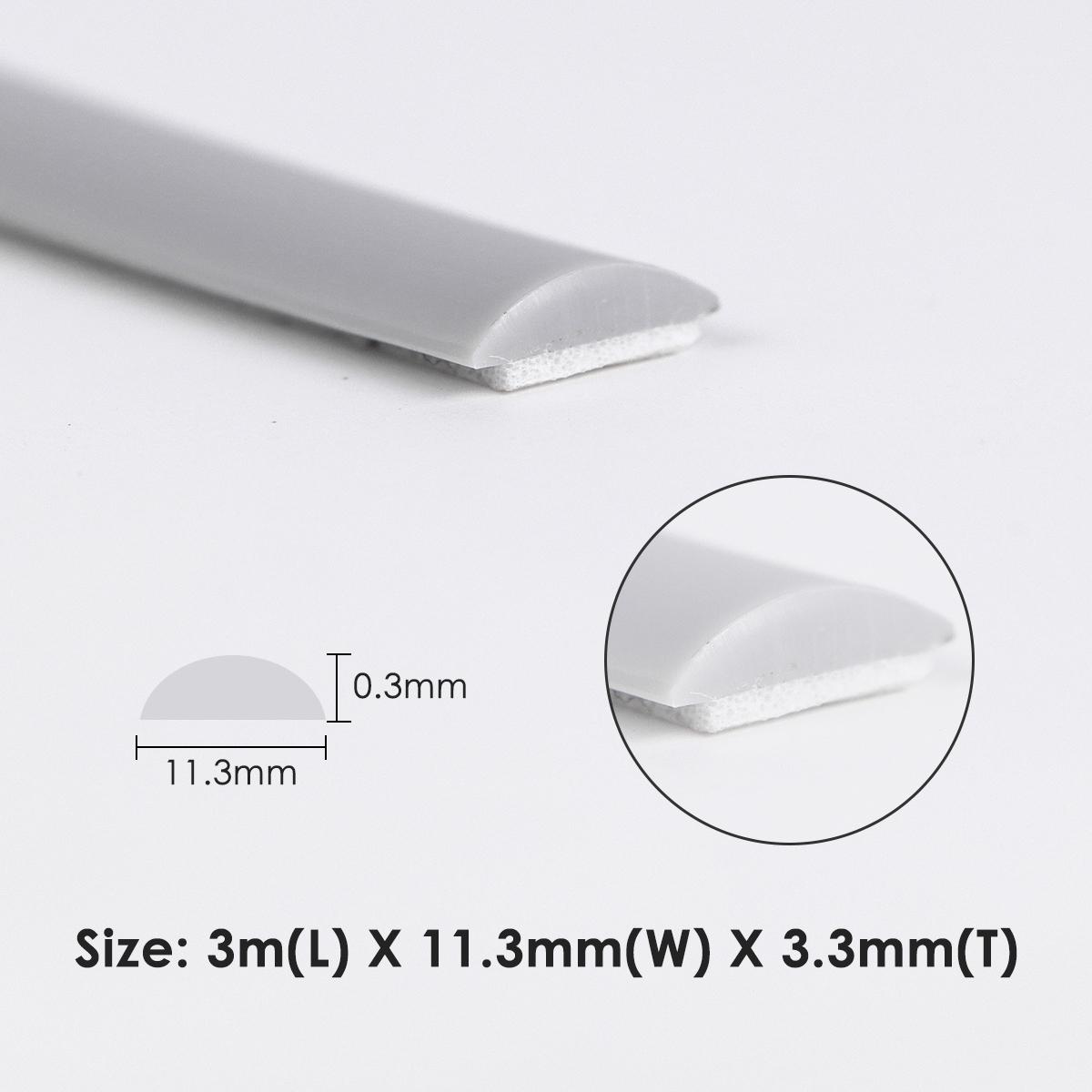 

1roll Self-Adhesive Plain Floor Sealing Sticker Flexible Tile Molding Tile Edge Liner Peel and Stick Tile Trim For Home Decor 1 roll