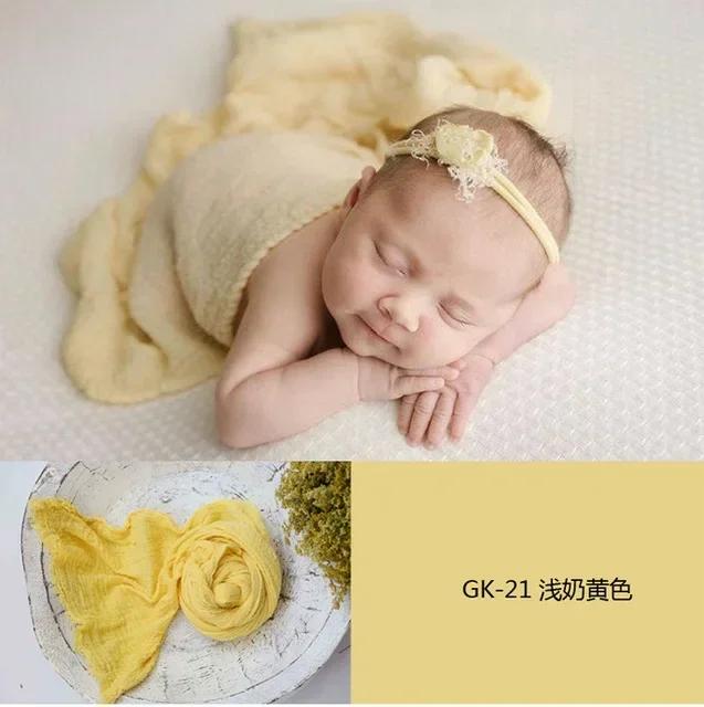 Soft Stretch Baby Blanket Cloth - Newborn Photography Props Wrap Cotton Wraps Accessories for Infant Boys & Girls Photo Shoots
