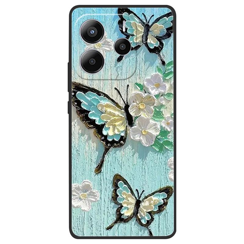 For Redmi Note 14 4G (Europe) Phone Case Marble Painting Pattern Soft Silicone Anti Drop Cover For Xiaomi Redmi Note14 4G Shell