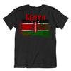 T-shirt bandiera Kenya T-shirt Tee top mappa città lance libertà pace harambee tessuto