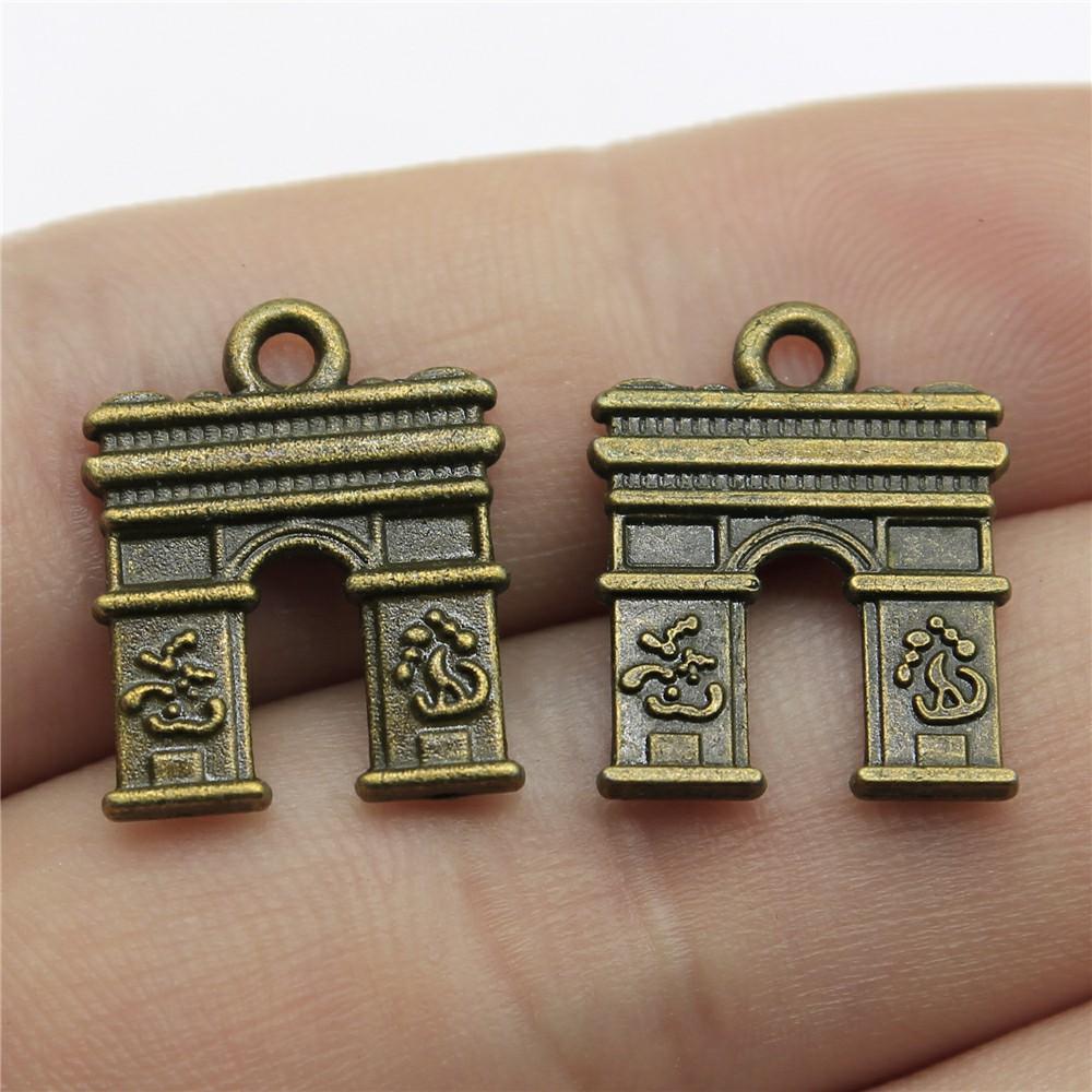 10pcs Vintage Bronze Color Travel Journey Aircraft Passport Trunk Charms Jewelry Making For Necklace Bracelet Keychain Making