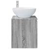 Wall Mounted Washbasin Vanity in Grey Sonoma 49.5 x 44.5 x 65 cm
