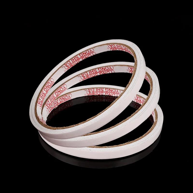10 Rolls Double-sided Tape Ultra-thin Strong Adhesive Plaster White Glue Self-adhesive Tapes for Home Office School Stationary