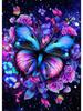 5DDIY Diamond Painted Butterfly Animal Diamond Cross Embroidery Dream Flower Embroidery Landscape Home Wall Decoration