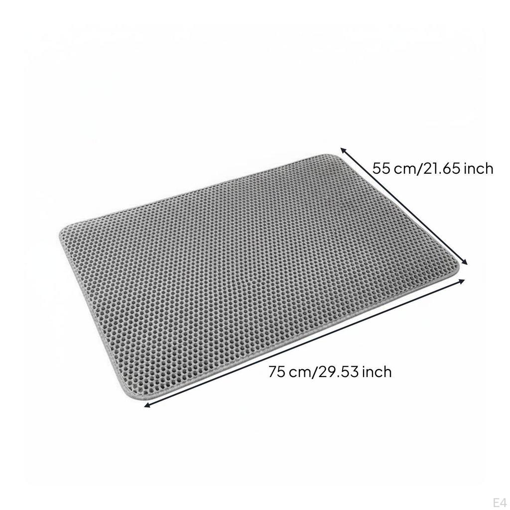 Cat Litter Mat Waterproof Resistant Trapping Easy to Clean & Washable Floor Protection M