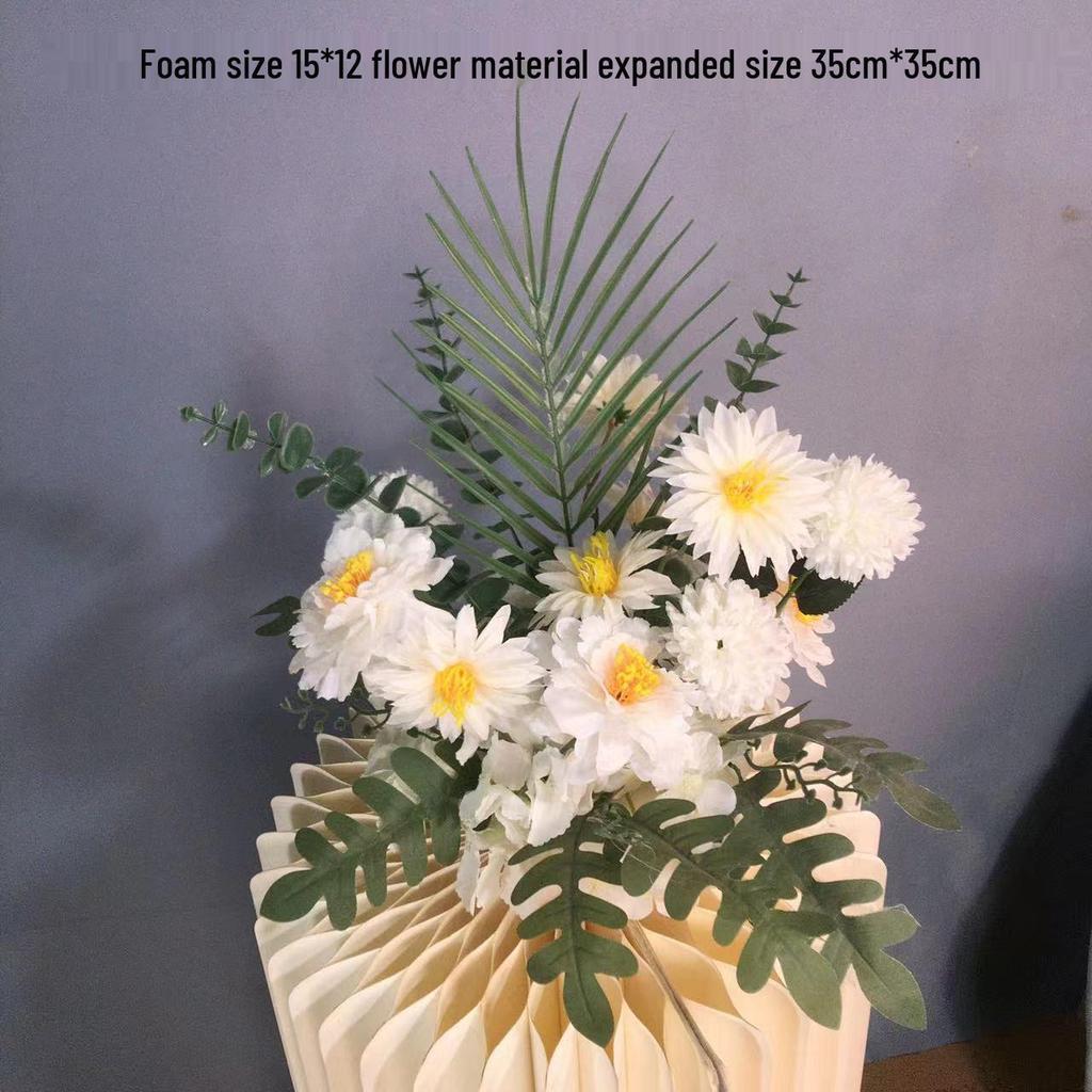 Großes Seidenblumen Hochzeitsgang & T-Bühnen Dekorationsset