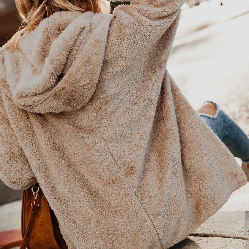 khaki teddy bear jacket