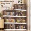 Foldable Large Plastic Wardrobe Cabinet: No-Installation Storage for Clothes, Snacks, and Toys