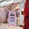 Cookie-Shaped Mini Calculator Keychain - Cute Portable Student Gift