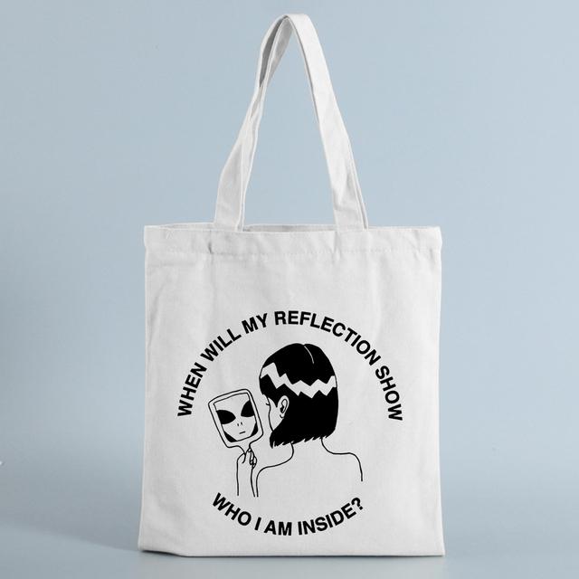 Damen Canvas Taschen Shopping Eco Wiederverwendbare Faltbare Schultertasche Handtasche Totebag Mode Lässig Schule Student Schultertaschen