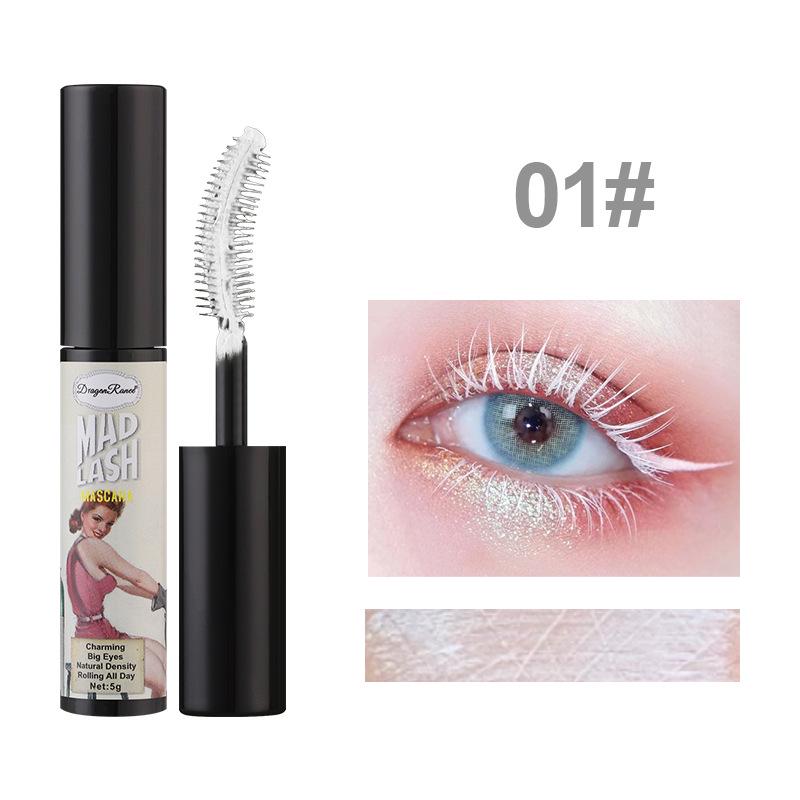 DragonRanee Retro Style Waterproof Colored Mascara - Blue, Purple, White