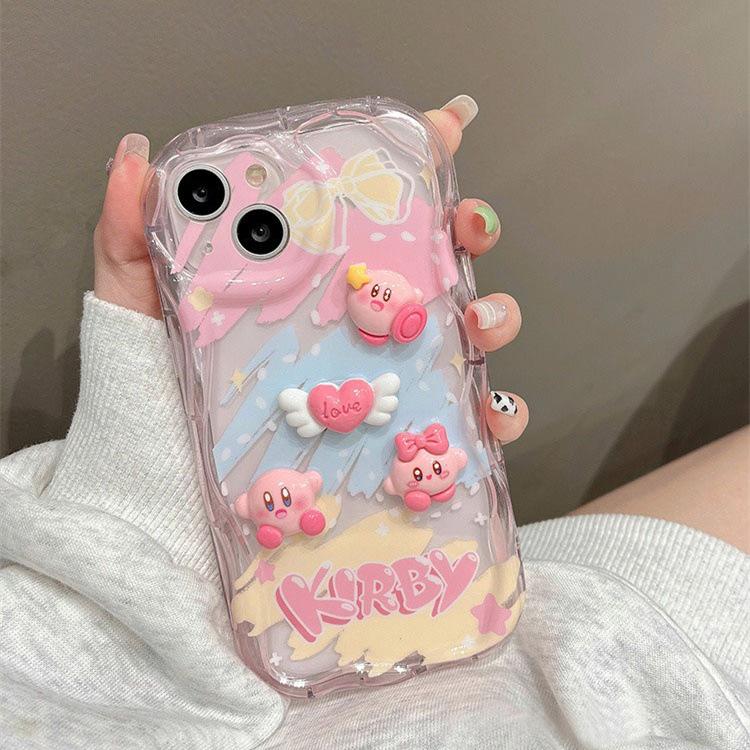 For Apple 16 Mobile Phone Case 15pro Pink Doll for IPhone14promax Lens All-inclusive 13mini Soft