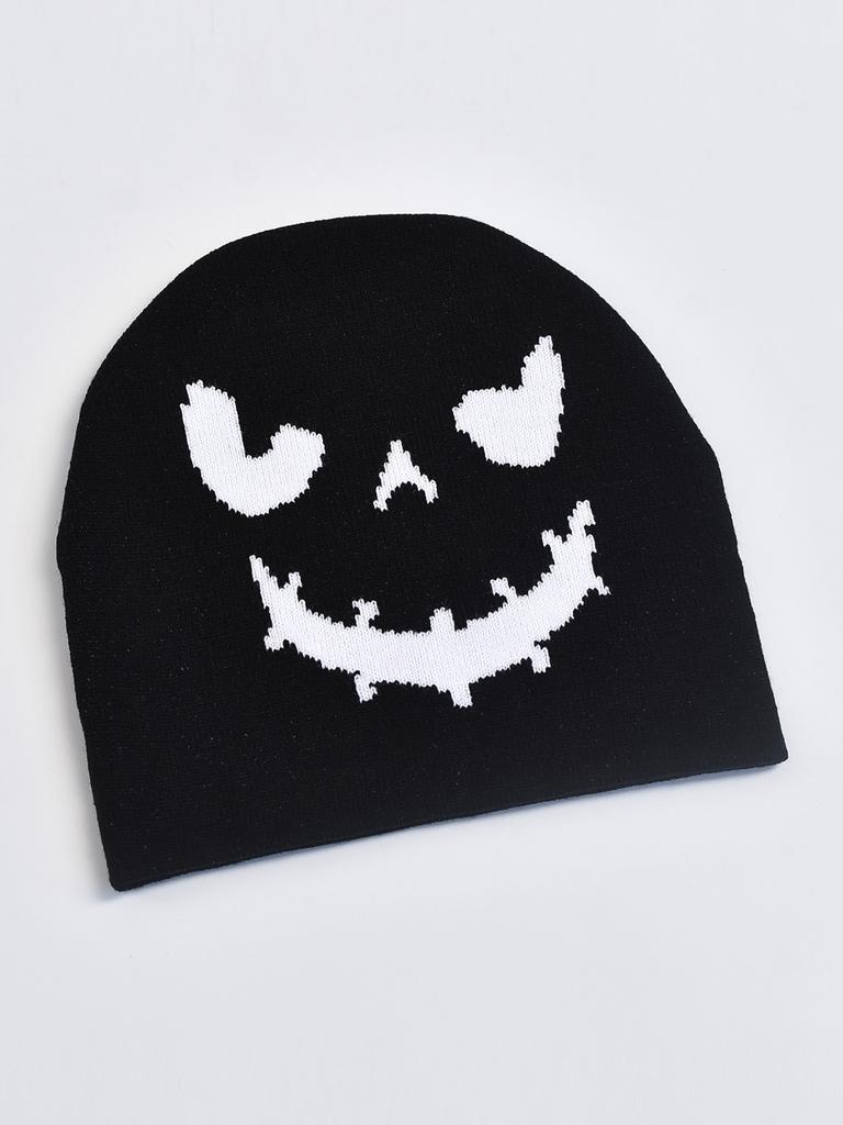 Herren Damen Strickmützen Cartoon Bestickt Hip Hop Mützen Festliche Partyhut