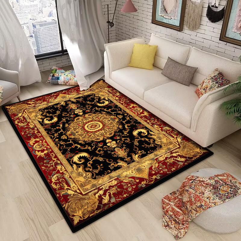 

European Large Luxury Carpet Rugs for Living Room Bedroom Outdoor Decor Tatami Entrance Door Mat Soft Area Rug 60*90cm