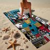Mecha Armor Robotic Design Beach Towel, Super Soft Microfiber, Gift for Her/Him, Birthday, for Pool, Beach, Travel, Home Decor Fan gifts
