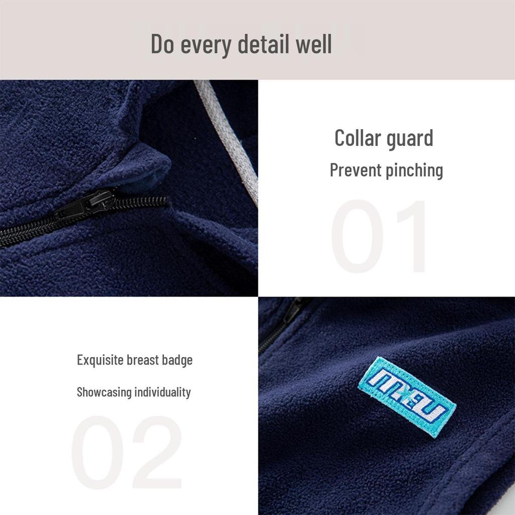 Kids' Hooded Fleece Vest - Sleeveless Autumn/Winter Style for Boys & Girls