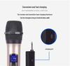 2.4G Wireless Microphone 038 for Home Singing, Live Streaming, and Outdoor Use - One-to-Two Sound Card with Charging Feature
