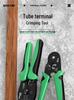 Needle-type Tube Terminal Crimping Pliers, Multi-functional Four-sided Cold Press for Electricians