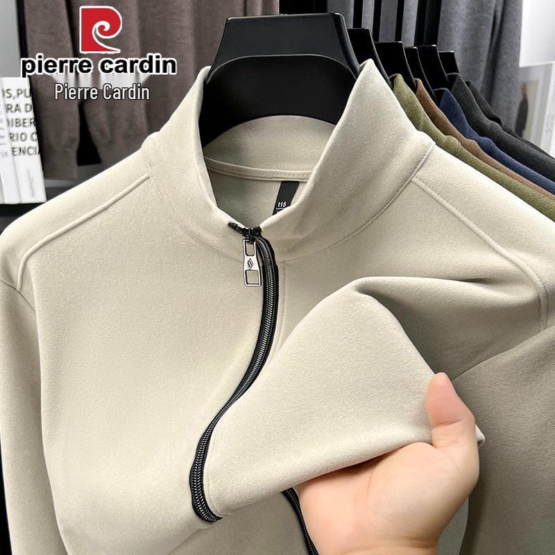 Pierre Cardin Men s Thermal Double-Sided Velvet Zip Cardigan 4XL