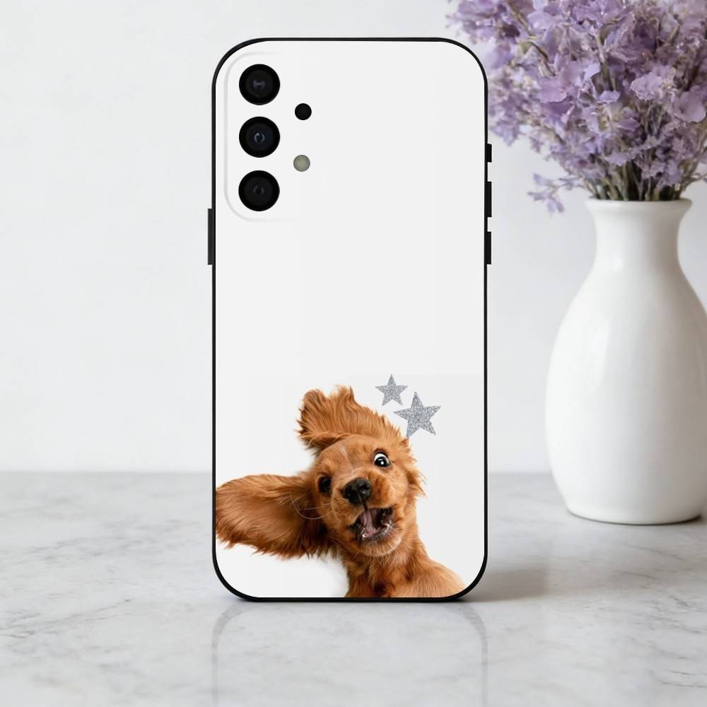 F-Funny Fashion D-Dog Art Phone Case For Samsung Galaxy A73,A72,A71,A70,A53,A52,A51,Soft Silicone Black Cover
