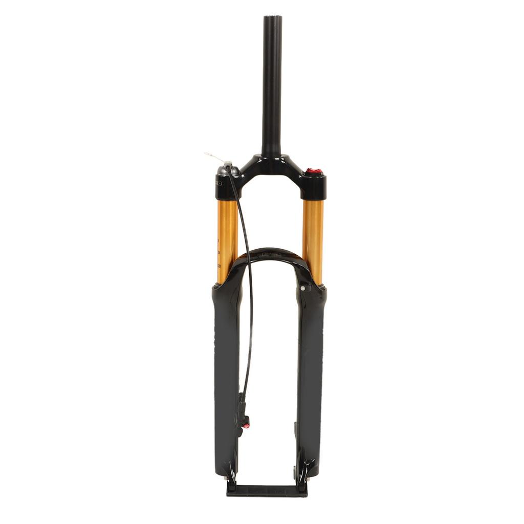 Mountain Bike Front Fork 27.5 Inch Aluminum Alloy Straight Tube Wire Control Shock Absorber Suspension Fork for Cycling