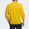adidas neo Fun Print Crew Neck Pullover Sports Sweatshirt for Men, Yellow