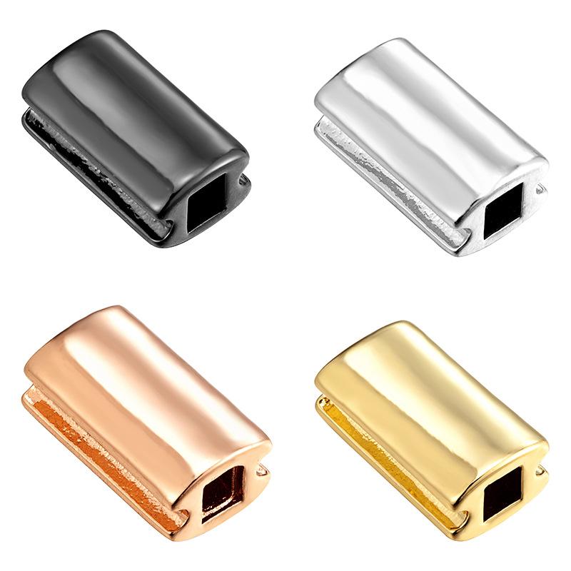 10 Pcs/lot Accessories Bracelet Connecting The Rectangular Square Pieces At The Tail Handmade DIY Beads for Jewelry Making