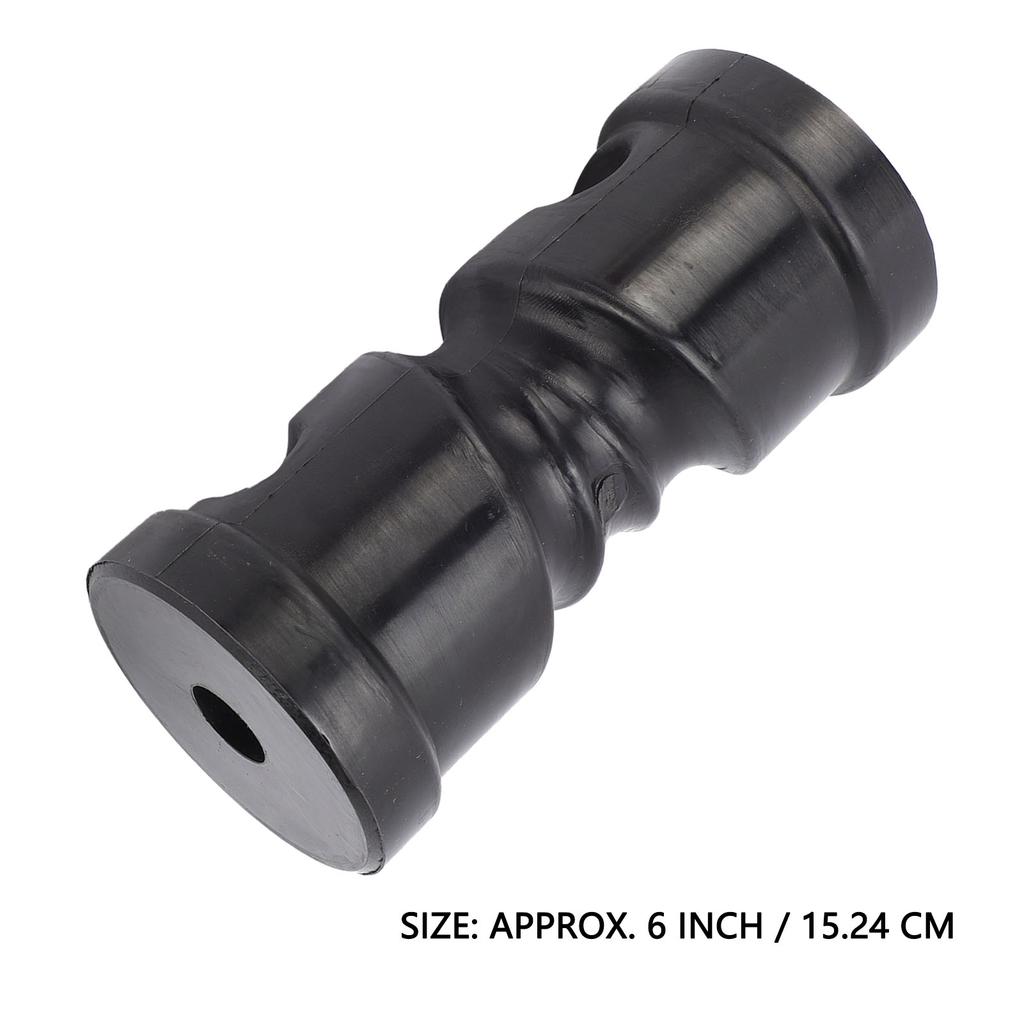 6 Inch Self Centering Boat Trailer Keel Roller Wearproof Polyurethane For 5/8 Inch Diameter Shaft Bracket