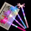 LED Glow Stick Glowing Horse Headband Luminous Rod Toy Battery Powered Soft Flashing Light Stick for Concerts Parties And Photography