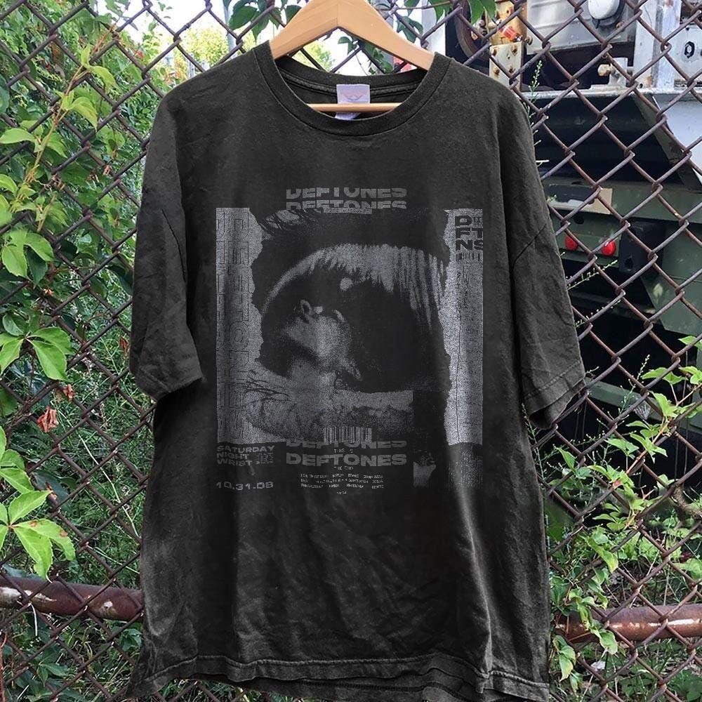 Deftones Saturday Night Wrist T-Shirt Rock Metal Band Black T-shirt Size S-5XL L